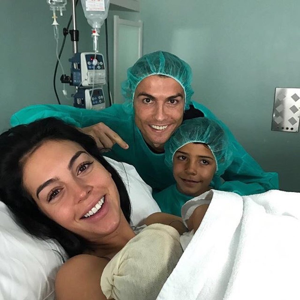 Cristiano Ronaldo becomes father for fourth time. Twitter/Cristiano