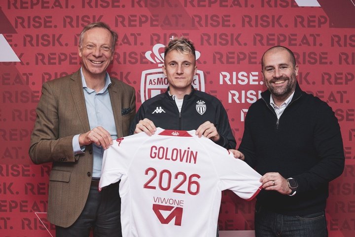 El Mónaco renueva a Golovin hasta 2026