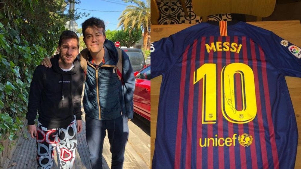 La lettera virale che mostra il lato più umano di Messi. Instagram/santialberione