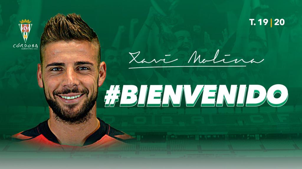 Xavi Molina se suma al Córdoba