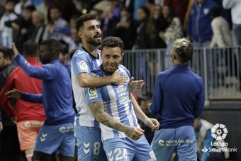 Rubén Castro le dio la victoria al Málaga. LaLiga