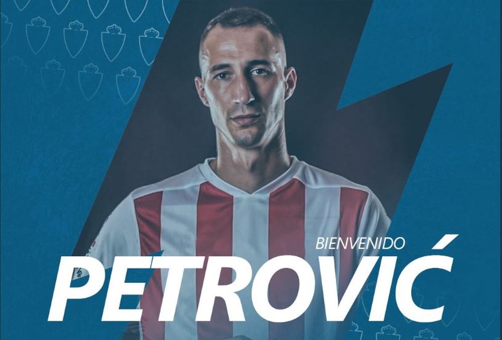 Petrovic jugará las próximas dos temporadas en el Zaragoza. Twitter/RealZaragoza