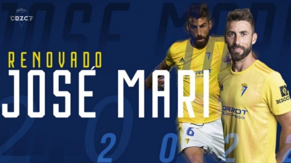 José Mari renueva hasta 2022. CádizCF