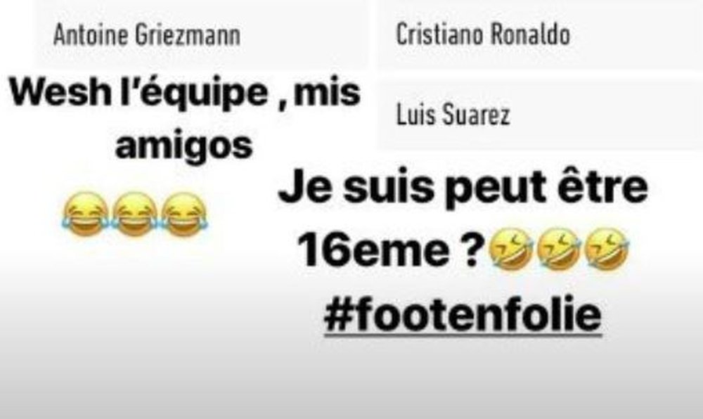 Benzema contestó a 'L'Équipe'. Instagram/karimbenzema