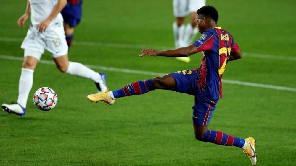 Pour Ansu Fati, le plus n'est pas de rejoindre l'équipe première du Barça, mais d'y rester. EFE