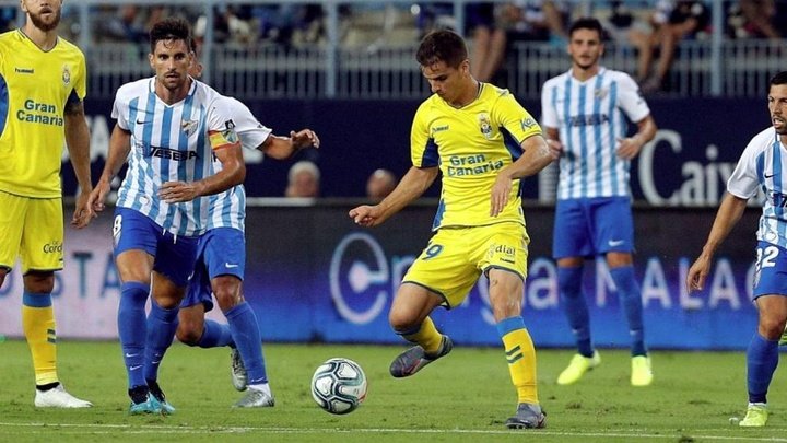 Benkhemassa vio el Málaga-Las Palmas en el estadio