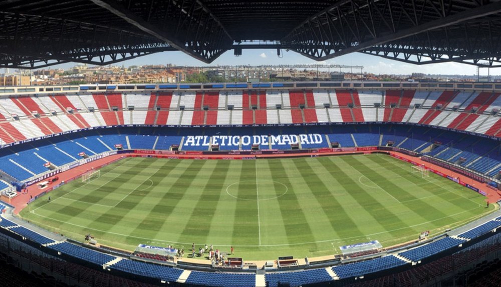 O estádio do Atlético de Madrid receberá a final da Copa do Rei. ClubAtleticodeMadrid