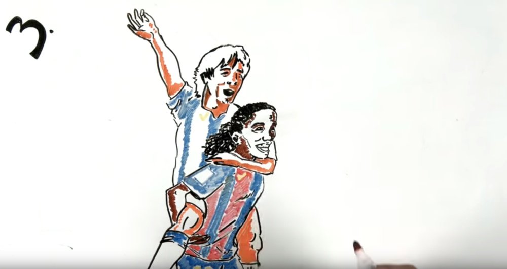 La carrière de Messi a laissé des images fortes. YouTube/Campeones-CanalDeFutbol