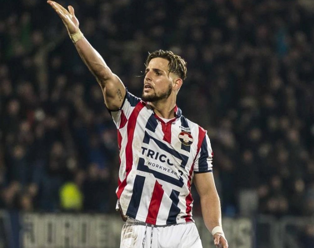 Fran Sol volvió a marcar y es el máximo goleador en la Eredivisie. AFP