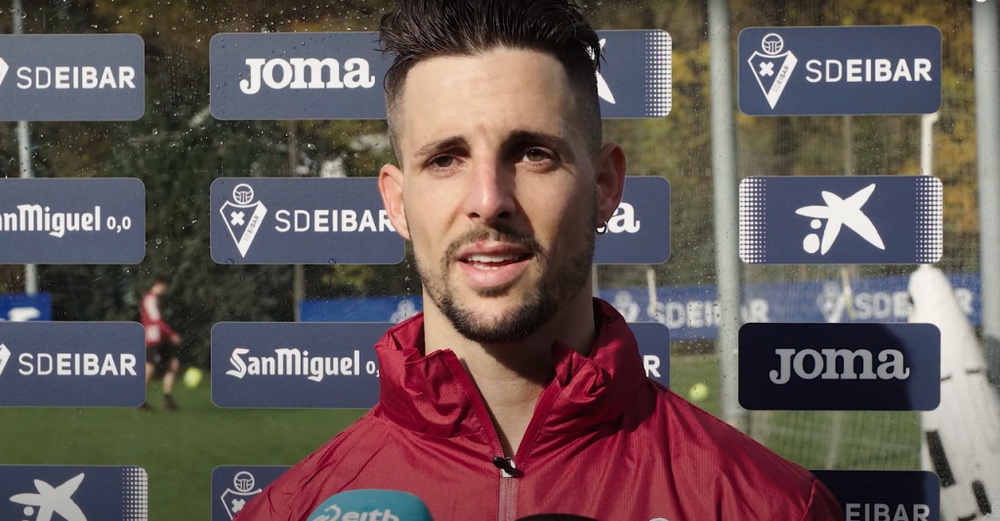 Fran Sol lleva un gol en Segunda División. Captura/SDEibar