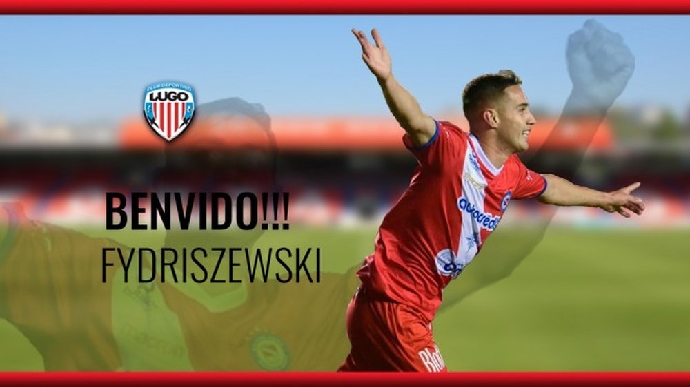 Fydriszewski refuerza al Lugo en Segunda División. Twitter/CDeportivoLugo