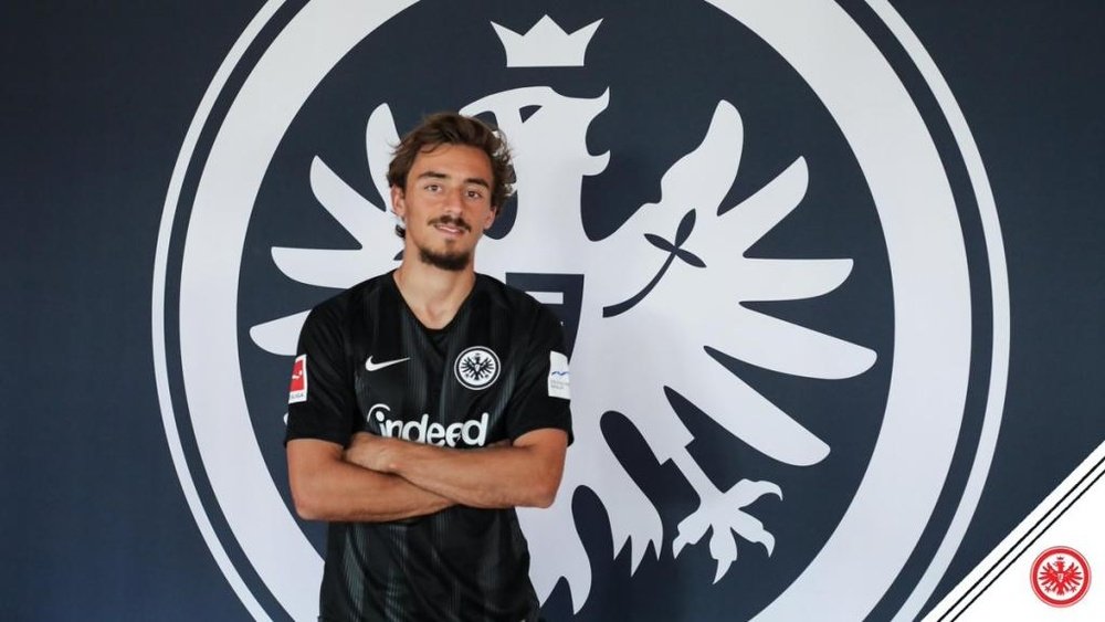 Geraldes no está jugando en el Eintracht. Twitter/Eintracht