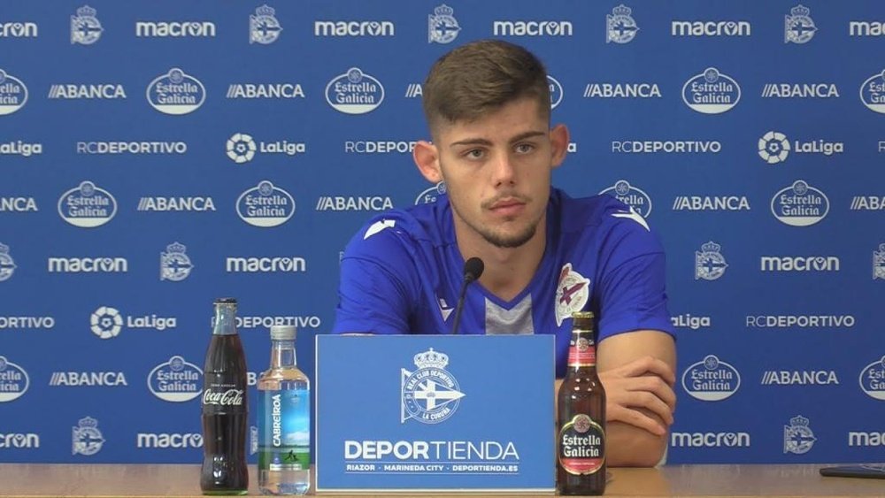 Montero aseguró tener muchas ganas de jugar ante el Almería. RCDeportivo