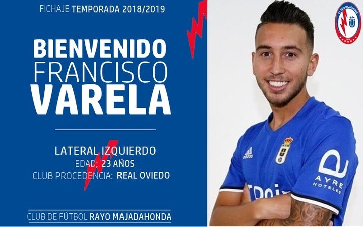 Francisco Varela, nuevo jugador del Rayo Majadahonda