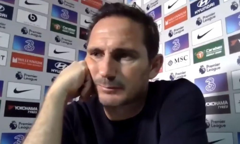 Lampard habló sobre la pifia de Kepa. Captura