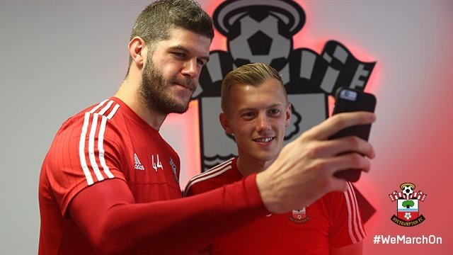 Fraser Forster (R) and James Ward Prowse (L) have committed long-term to Southampton. Twitter