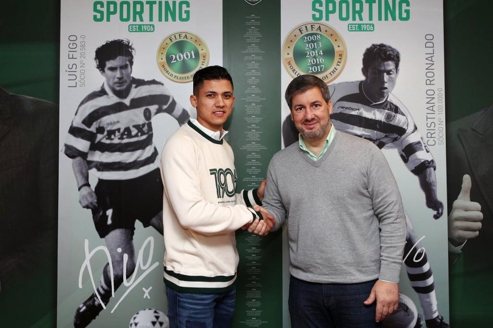 Fredy Montero est de retour au Portugal. Twitter/SCP