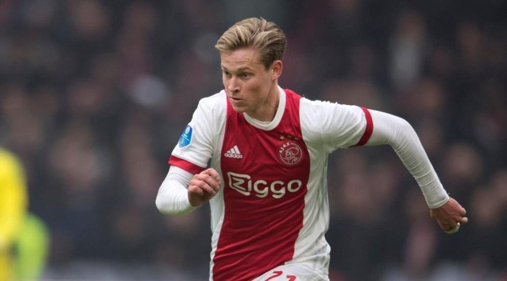 Ajax midfielder Frenkie De Jong is a target for Tottenham this January. Twitter/Ajax