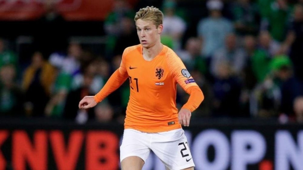 De Jong cometió un fallo con Holanda. Twitter/OnsOranje