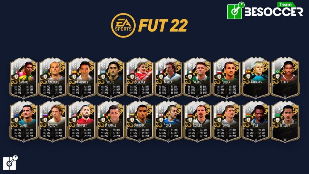 Cartas FUT Héroes en FIFA 22. Team BeSoccer