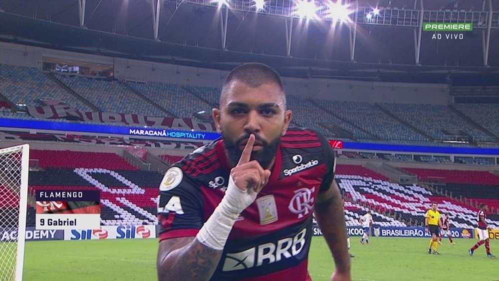Gabigol calla las críticas y Flamengo ya es segundo. EFE