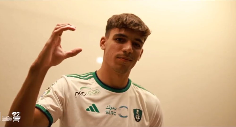 Gabri Veiga, nuevo jugador del Al Ahli. Captura/AlAhli