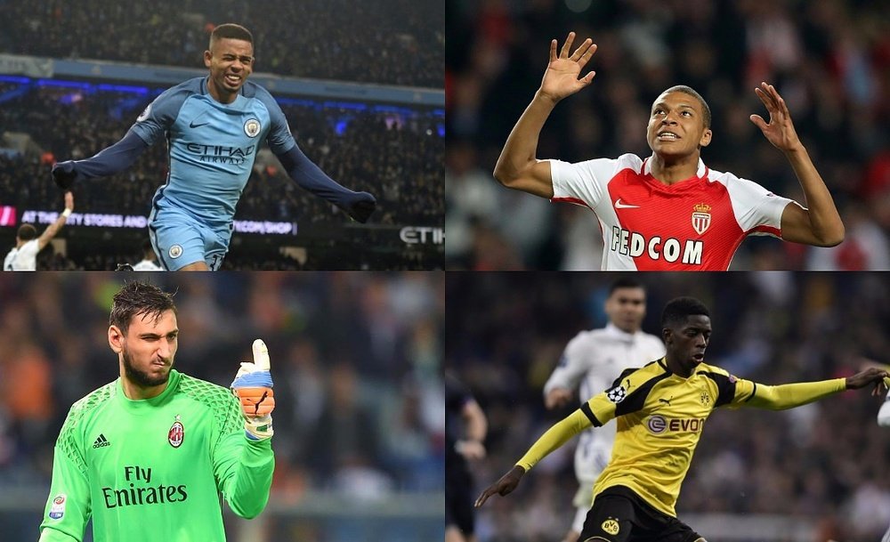 Gabriel Jesús, Mbappé, Donnarumma, y Dembélé son cuatro de ellos. BeSoccer