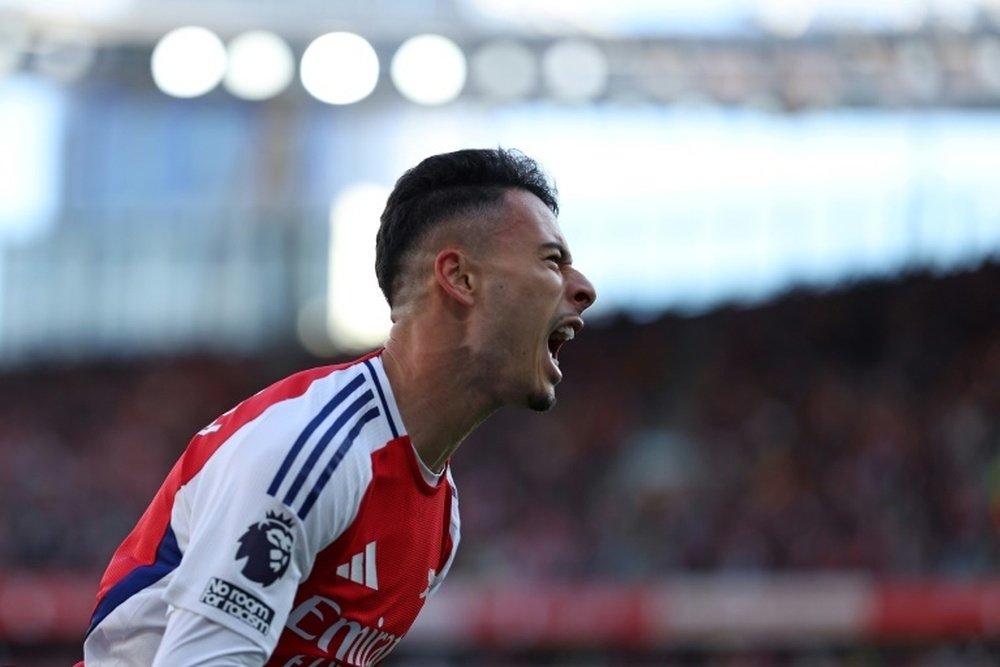 Martinelli is determined to end the season on a high. AFP