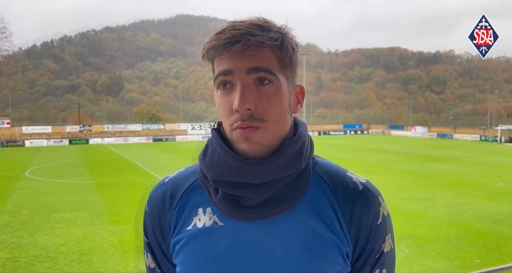 Larrazabal no podrá jugar contra el Zaragoza. Captura/SDAmorebieta