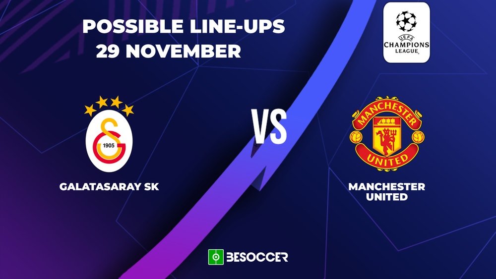 Galatasaray v Man Utd, Champions League 2023/2024, group stage, 29/11/2023. BeSoccer