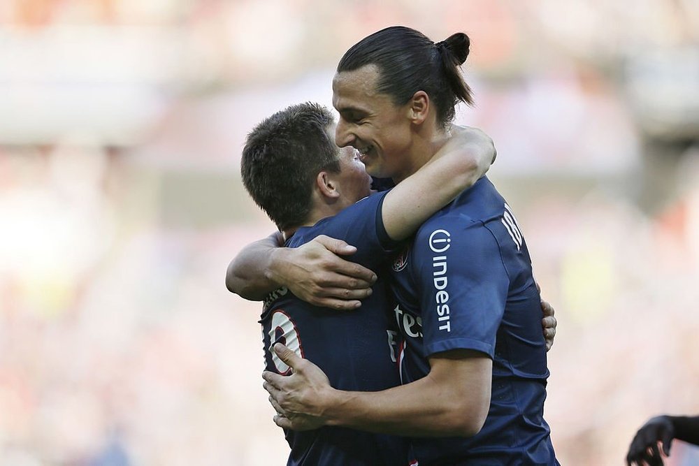 Gameiro and Ibrahimovic at PSG. Twitter