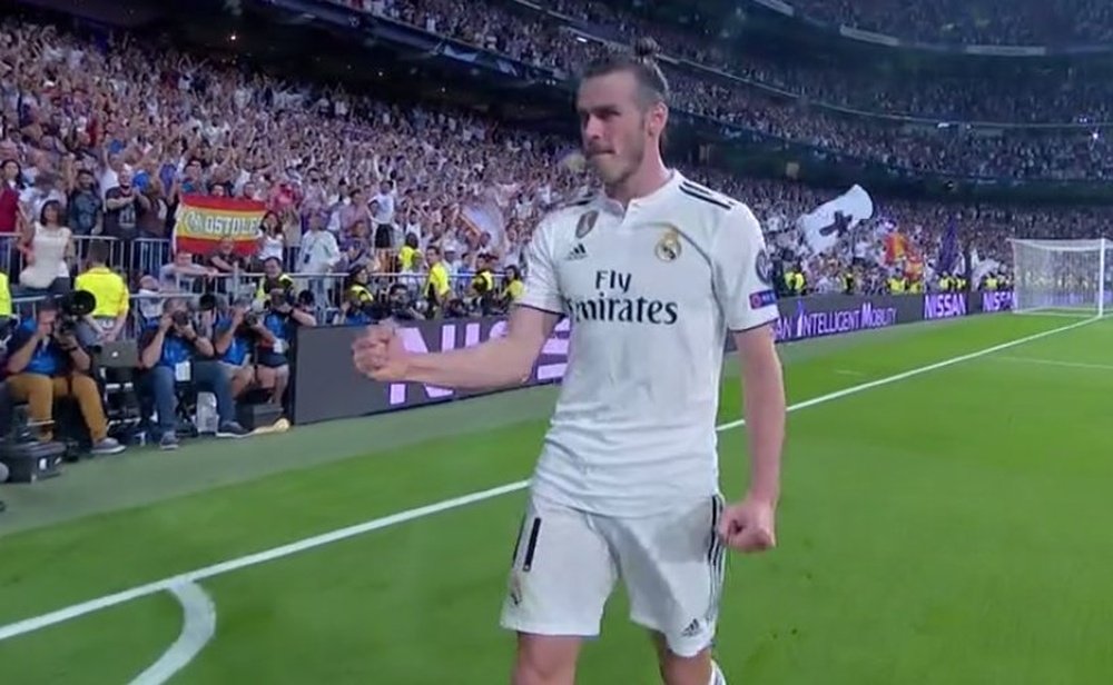 Bale a inscrit le deuxième but du Real Madrid.  Capture/Movistar