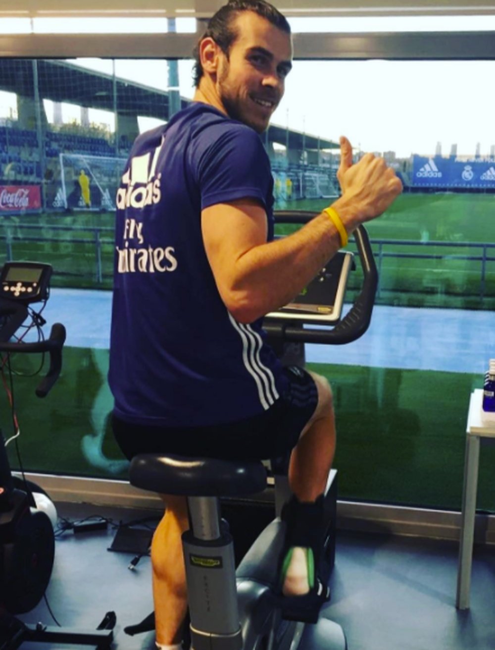 Gareth Bale recently posted this photo of him working out in rehab. Instagram