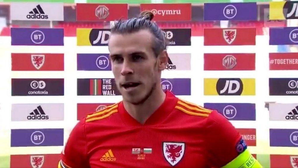 Bale spoke after the match. Captura/UEFATV