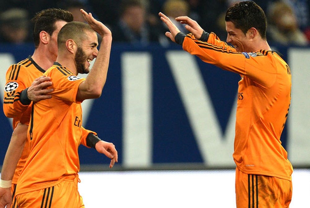 Benzema and Ronaldo starred against Schalke. AFP
