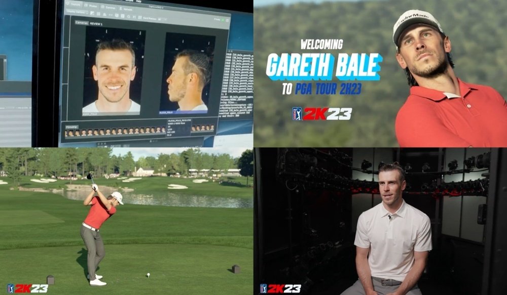 Gareth Bale ya es golfista profesional... en un videojuego. PGATOUR2K23