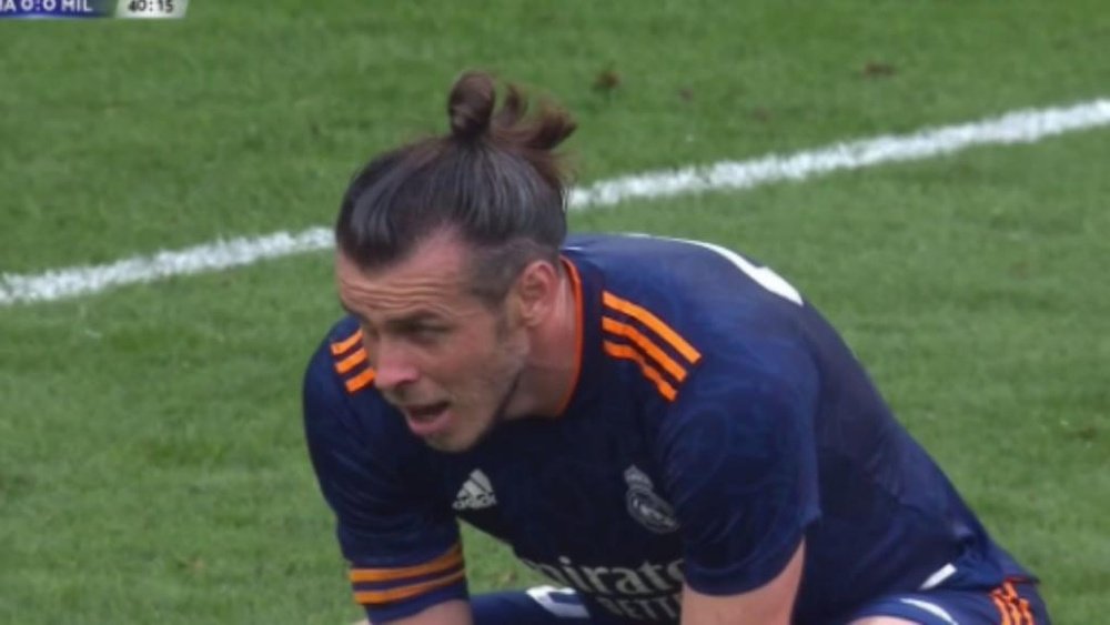 Gareth Bale tuvo la oportunidad de marcar ante el Milan. Captura/RealMadridTV