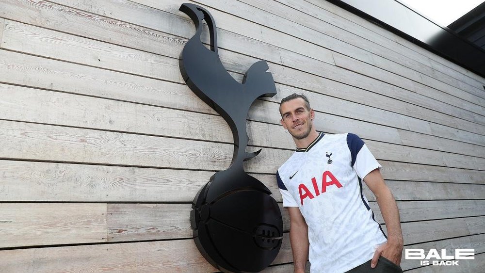 Bale llega cedido al Tottenham. Twitter/SpursOfficial