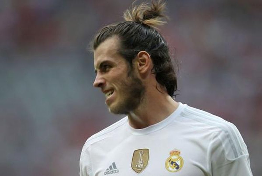 Gareth Bale se lamenta durante un partido. Twitter