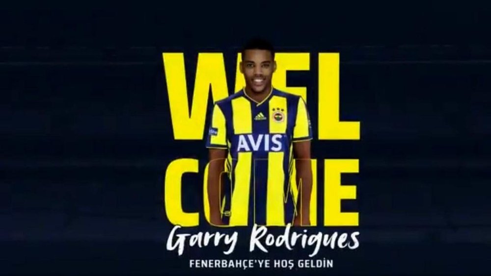Rodrigues fichó por el Fenerbahçe. Twitter/Fenerbahce