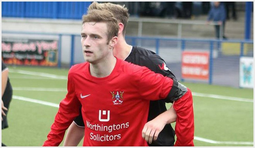 Gary Warwick plays in midfield for Ards. ArdsFC