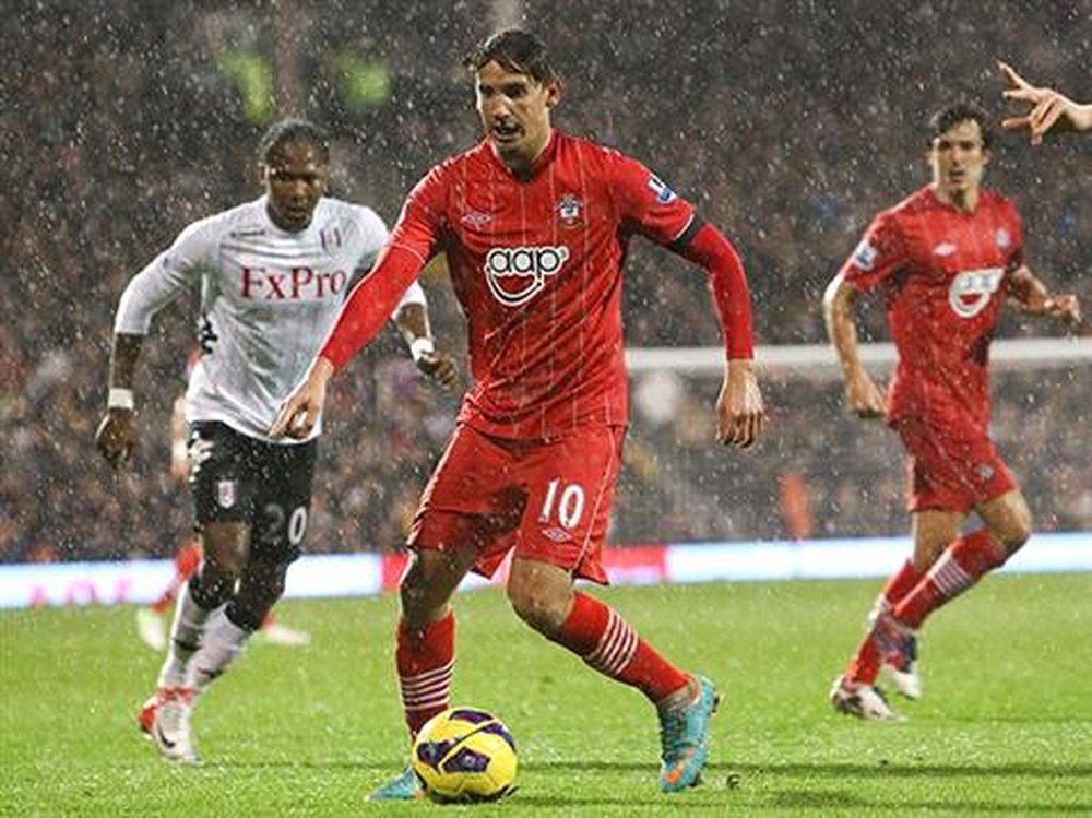 Gastón Ramírez, en un partido con el Southampton. SaintsFC