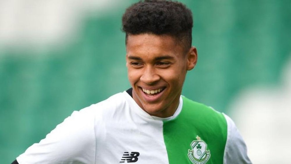 Gavin Bazunu ficha por el City de Guardiola.Twitter/Shamrock Rovers