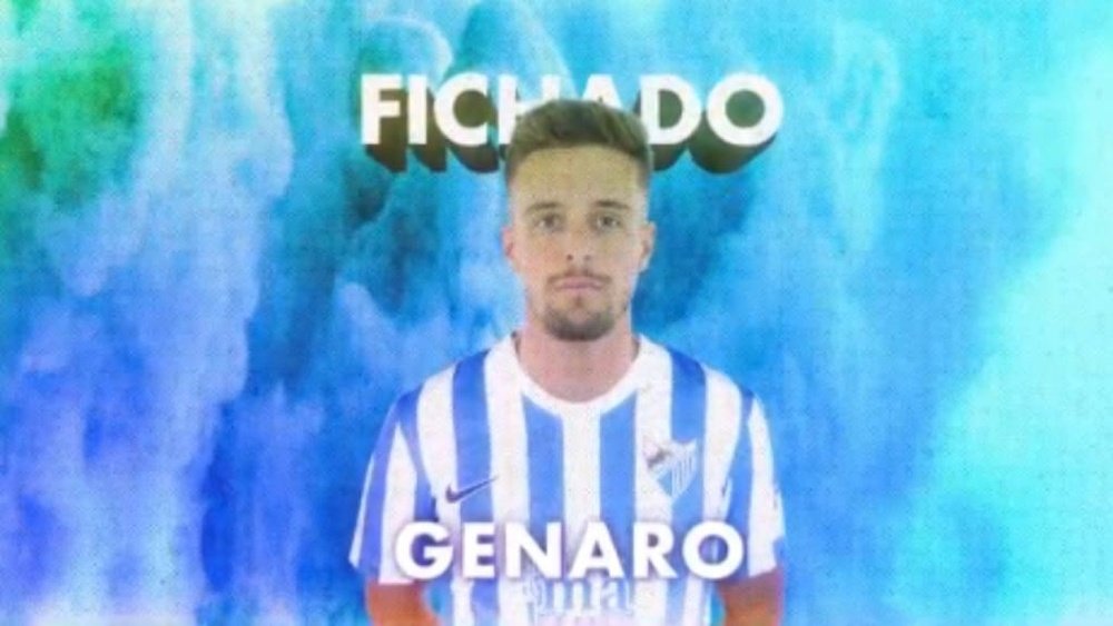 Genaro Rodríguez, nuevo jugador del Málaga. Twitter/MalagaCF