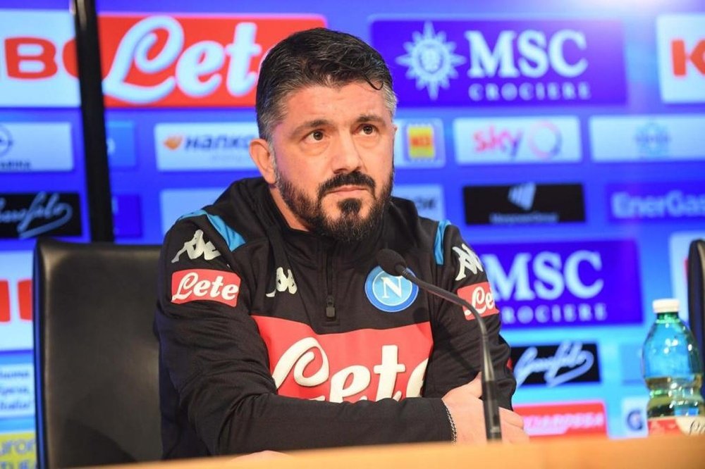 Gattuso è il nuovo allenatore del Napoli. Twitter/SSCNapoli