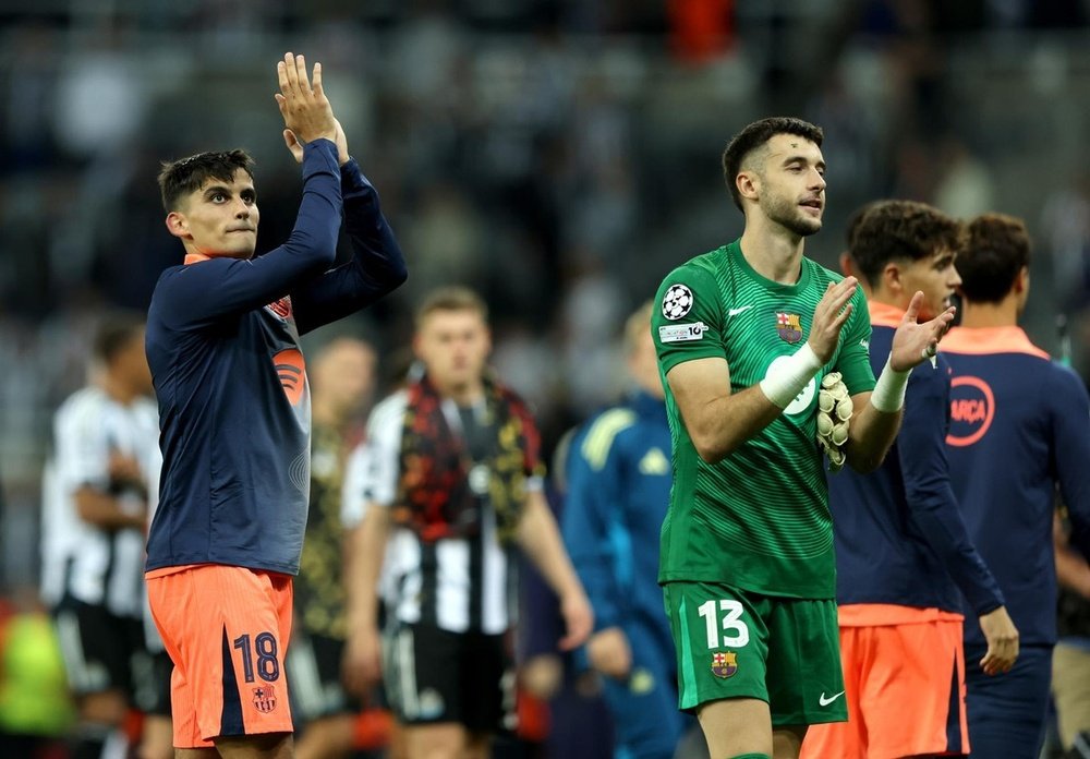 Joan Garcia has conceded just four goals in five matches at Barcelona. EFE