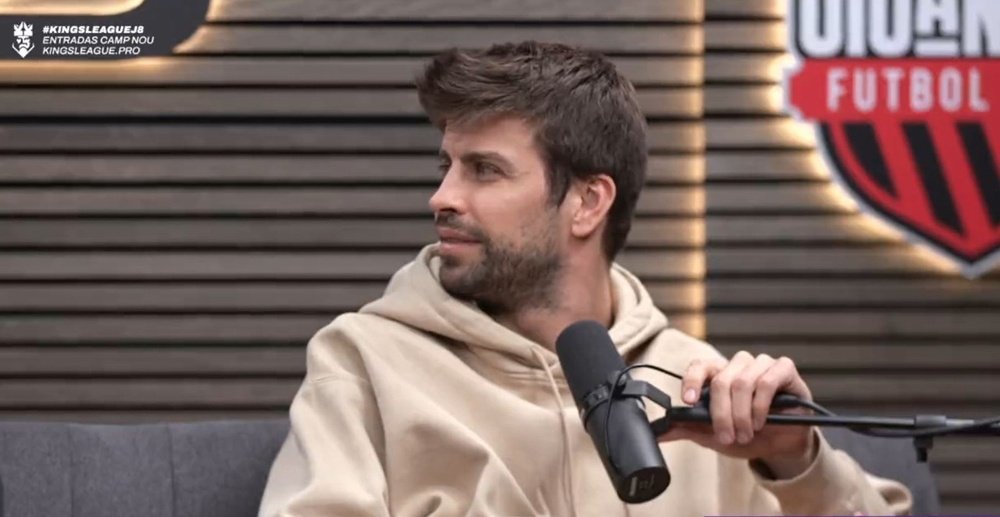 Pique was heartbroken by Barca's elimination. Screenshot/KingsLeague