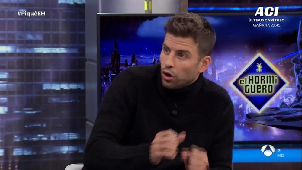 Piqué analizó la actualidad del Barça. Captura/Antena3