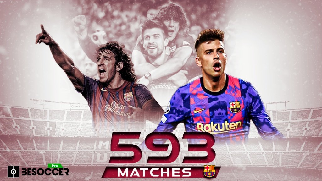 Piqué égalise le record de Puyol. BeSoccer Pro