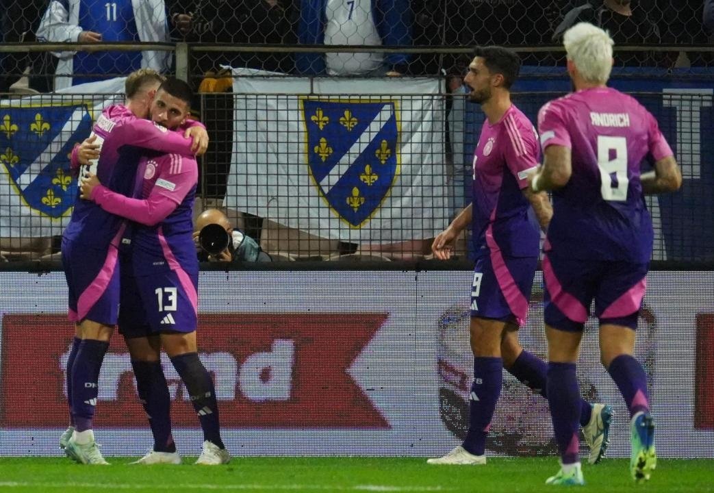 La Selección Alemana se impuso en su visita a Bosnia por 1-2. Deniz Undav fue el autor de los dos goles para el combinado dirigido por Julian Nagelsmann y deja líder de su grupo a la 'Mannschaft' con 7 puntos.